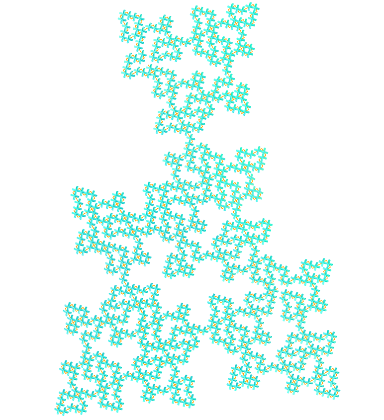 Hexahemioctacron E.T. curve fractal