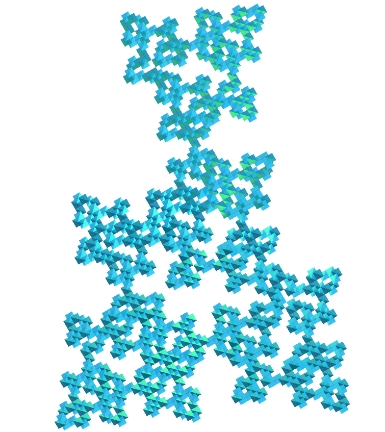 Tetrahedron E.T. curve fractal
