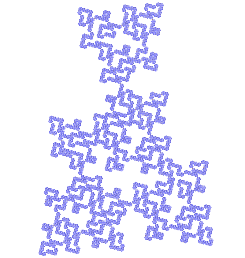 Small Dodecahemicosahedron E.T. curve fractal