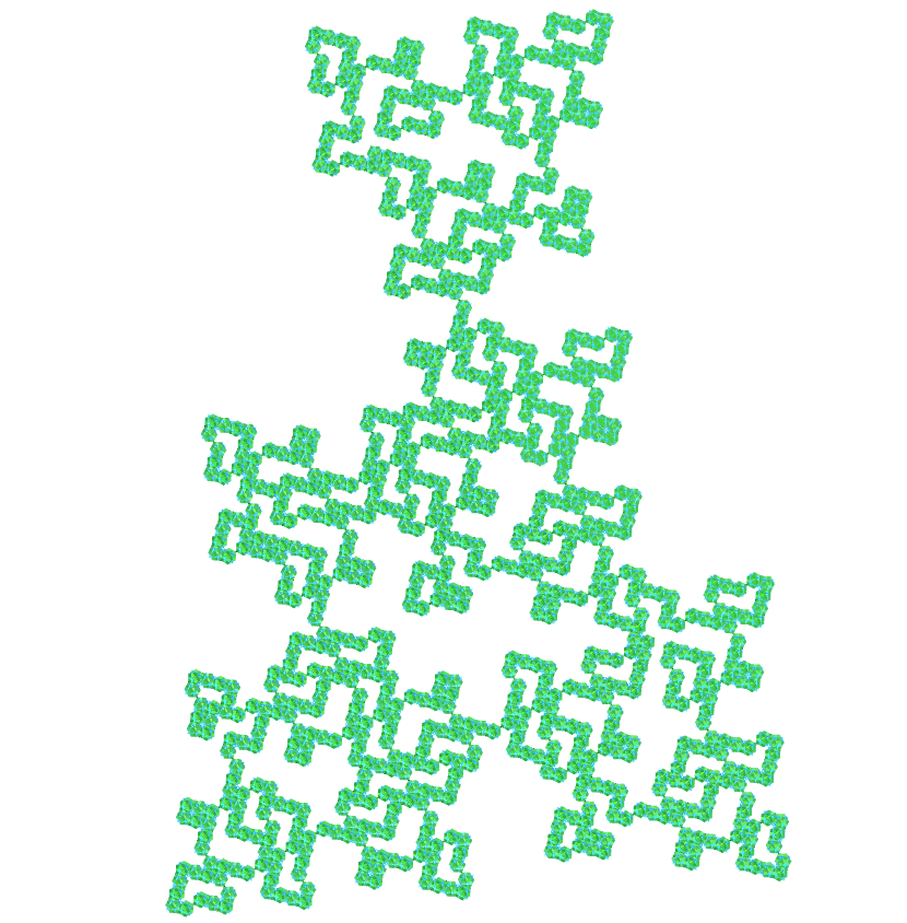 Great Dodecahemicosahedron E.T. curve fractal