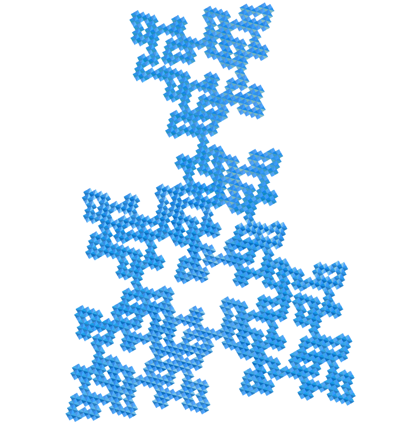 Stella Octangula E.T. curve fractal