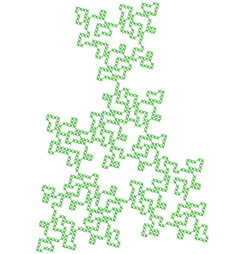 Great hexacronic icositetrahedron E.T. curve fractal