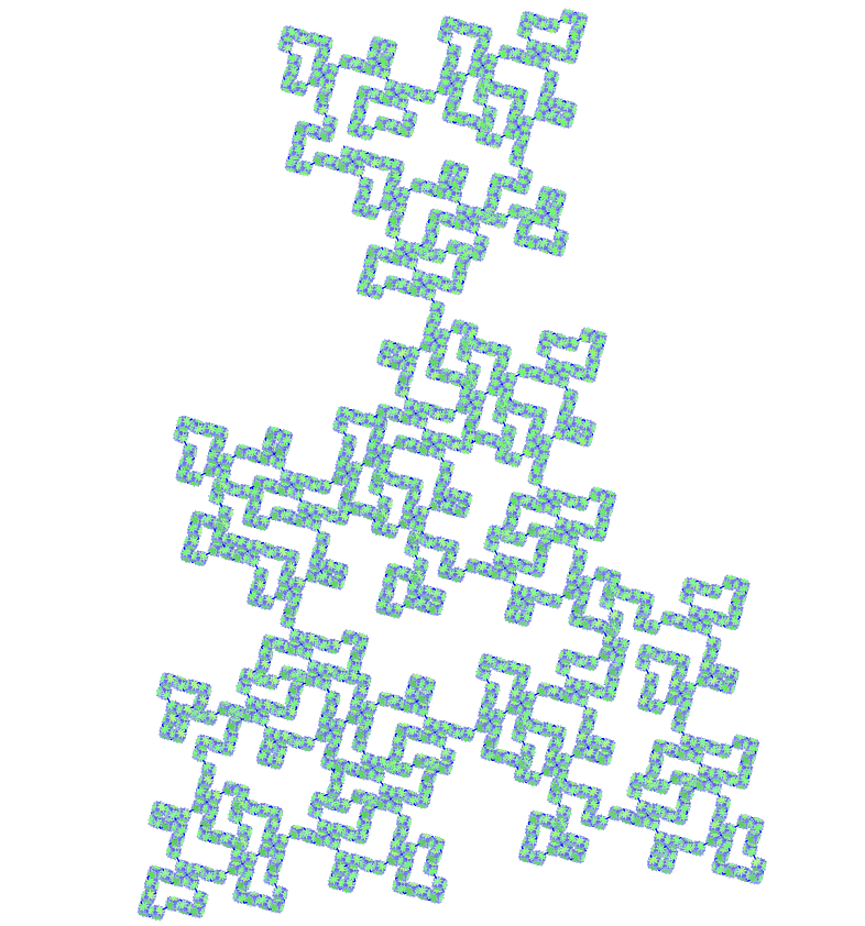 Great rhombihexahedron E.T. curve fractal