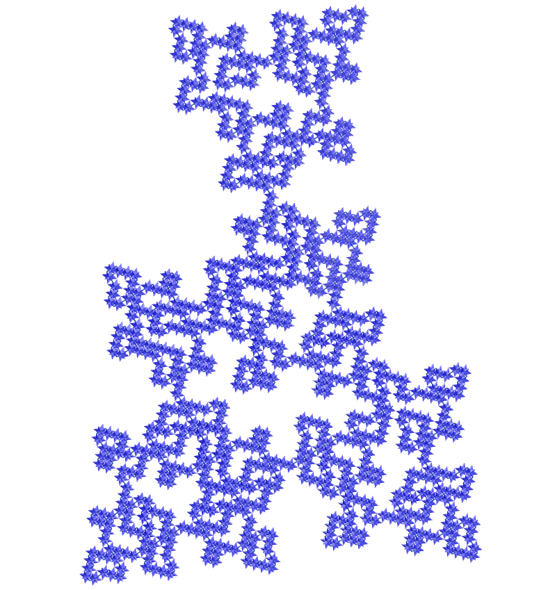 Great rhombihexacron E.T. curve fractal