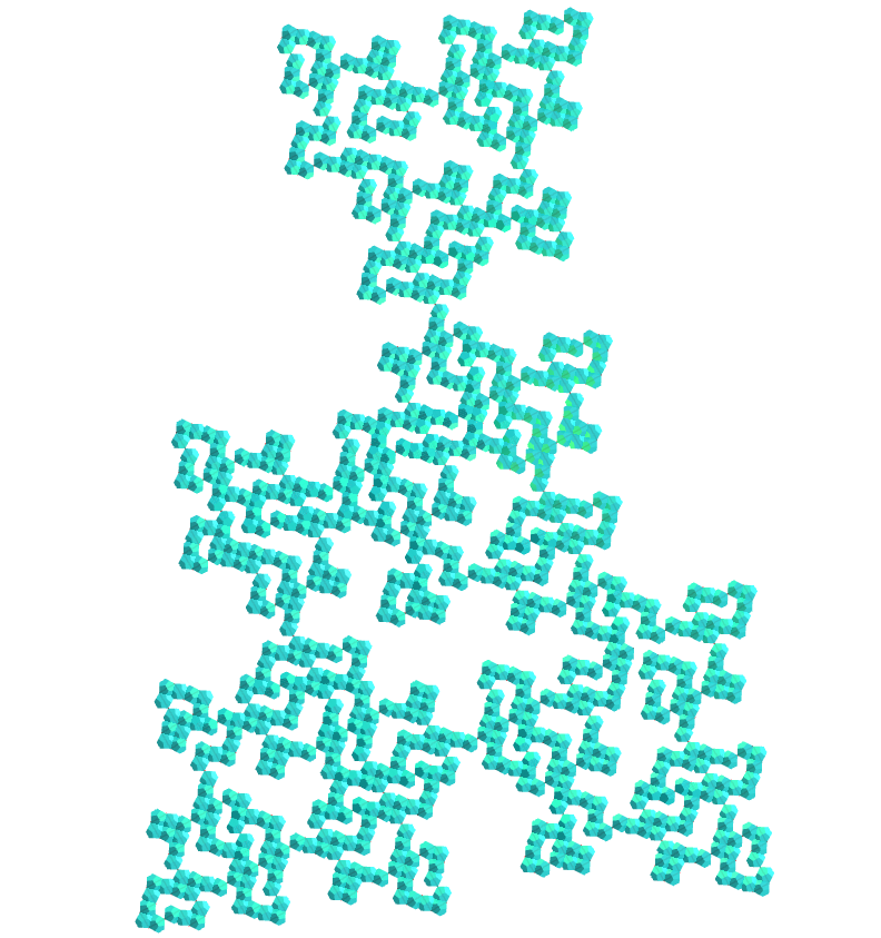 Dodecahedron E.T. curve fractal