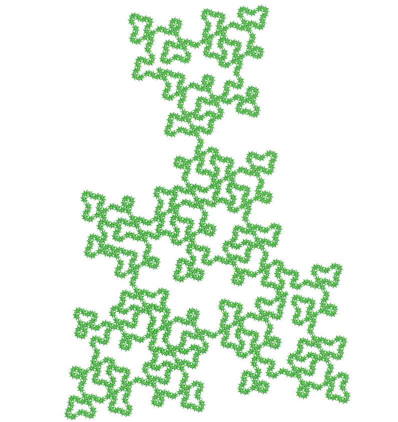 Small Dodecicosacron E.T. curve fractal