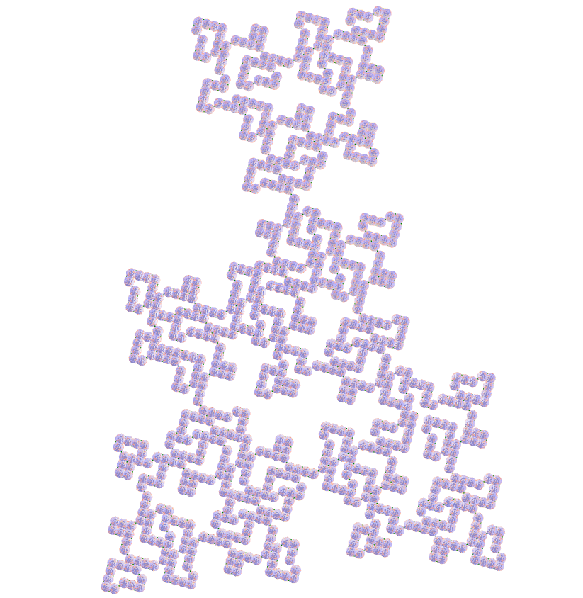 Rhombicosahedron E.T. curve fractal