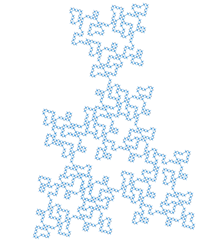 Tetradyakis hexahedron E.T. curve fractal