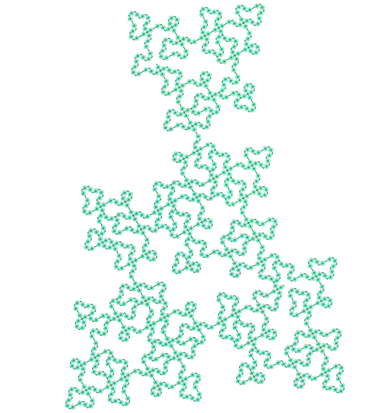 Great truncated cuboctahedron E.T. curve fractal