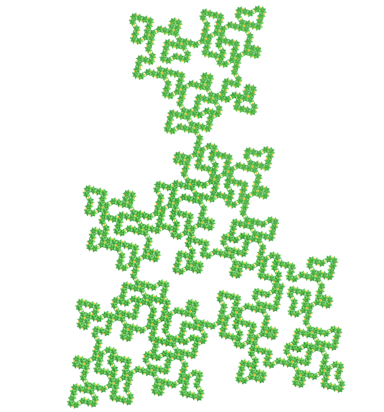 Small stellapentakis dodecahedron E.T. curve fractal