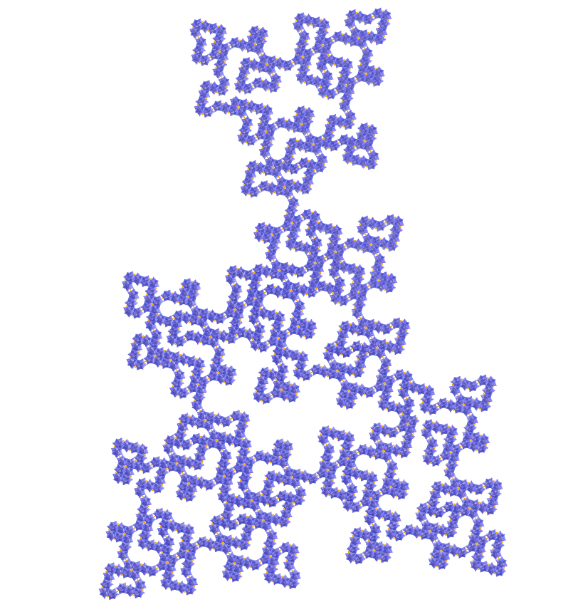 Tridyakis icosahedron E.T. curve fractal