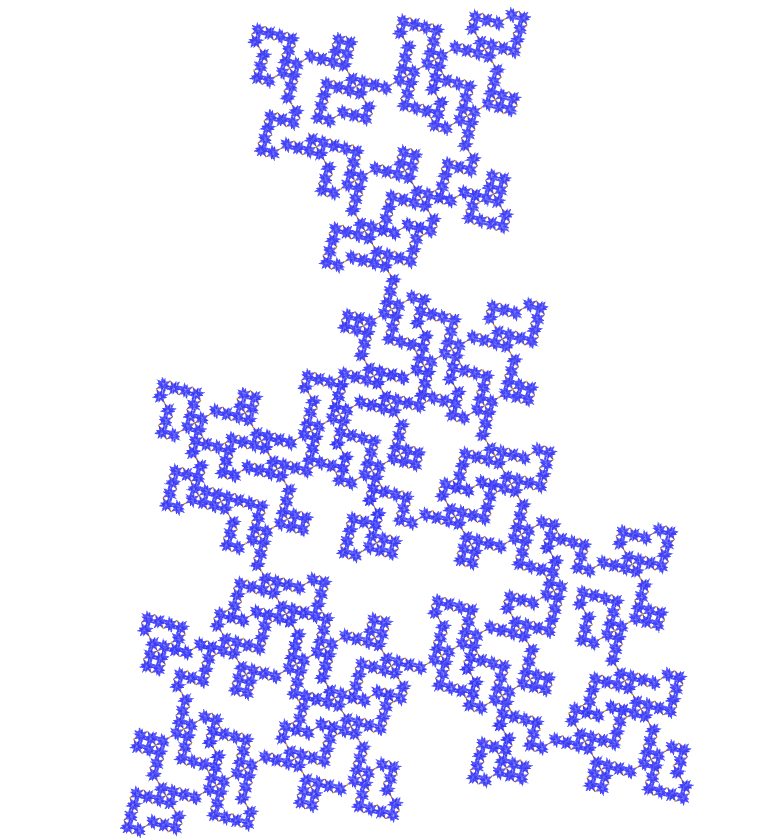 Great stellapentakis dodecahedron E.T. curve fractal