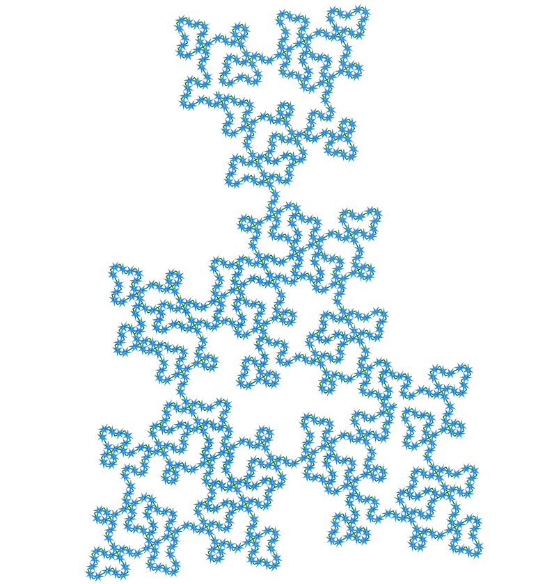 Medial disdyakis triacontahedron E.T. curve fractal