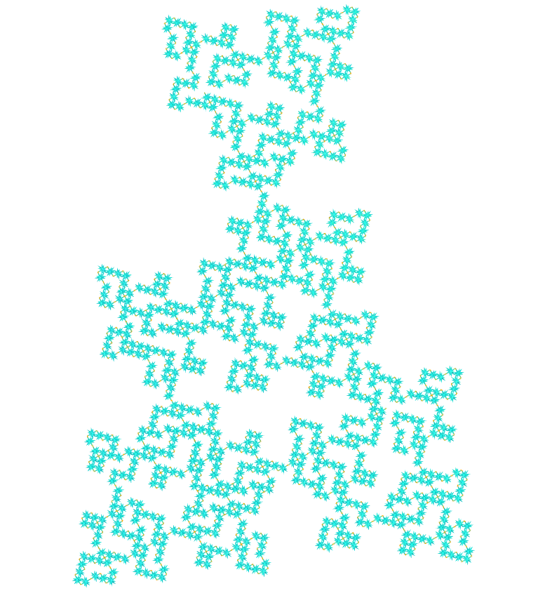 Great disdyakis triacontahedron E.T. curve fractal
