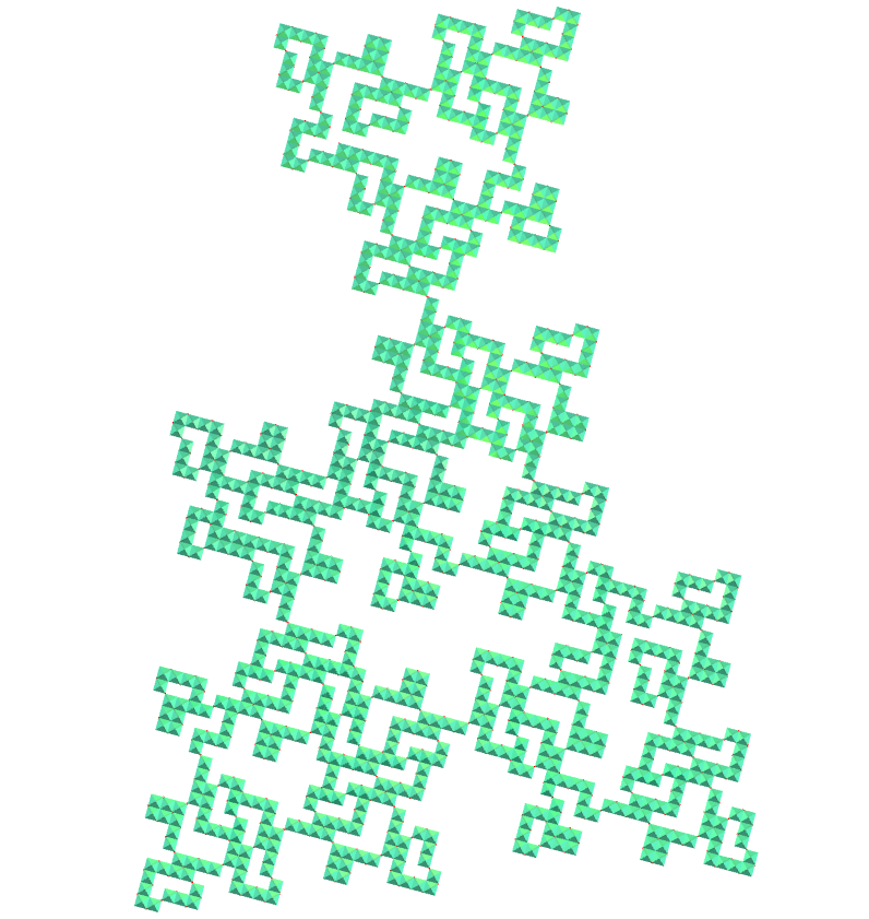 Octahedron E.T. curve fractal