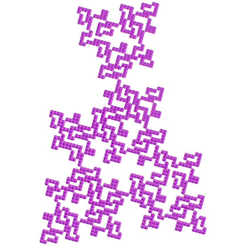 Disdyakis dodecahedron E.T. curve fractal
