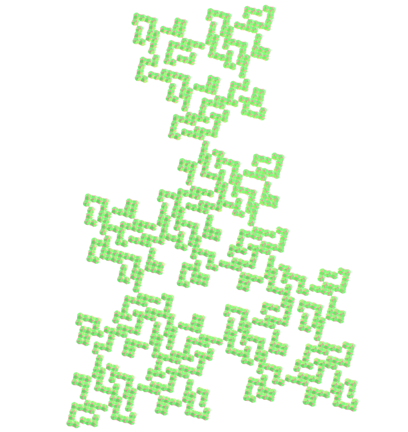 Icosidodecahedron E.T. curve fractal