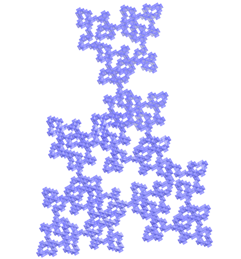 Hendecagonal dodecahedron E.T. curve fractal