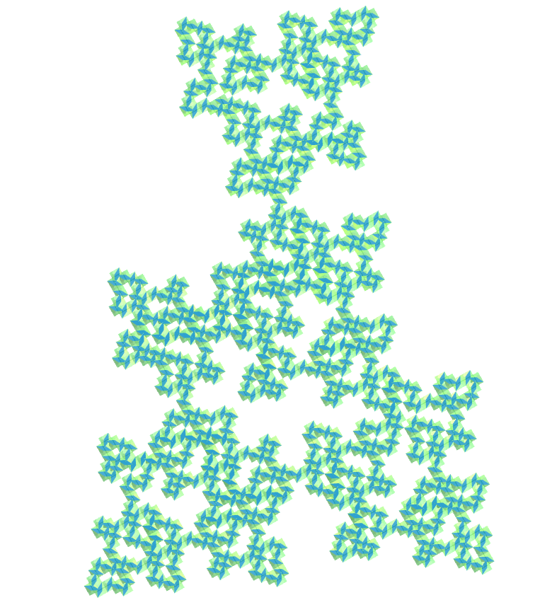 Joined truncated tetrahedron E.T. curve fractal