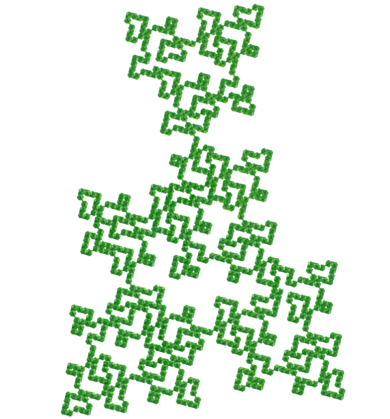 tetrakis hexahedron E.T. curve fractal