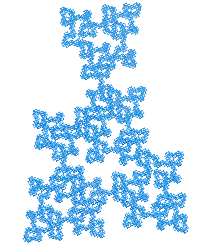 Regular map E.T. curve fractal
