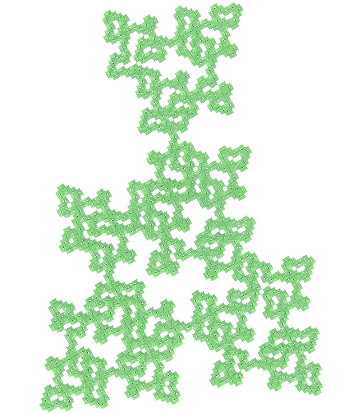 Regular map E.T. curve fractal