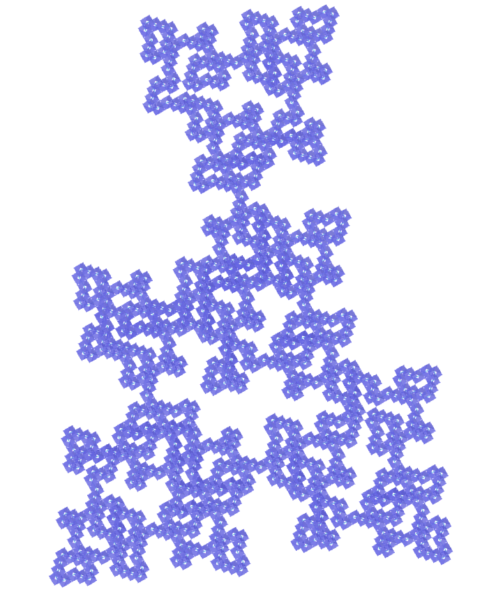 Regular map E.T. curve fractal