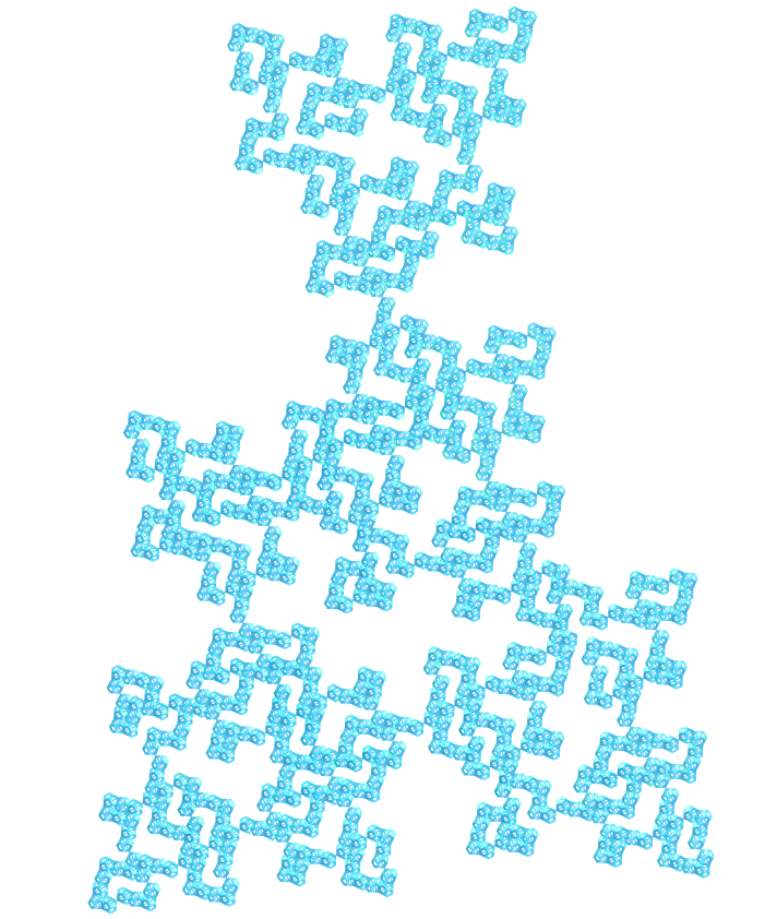Regular map E.T. curve fractal