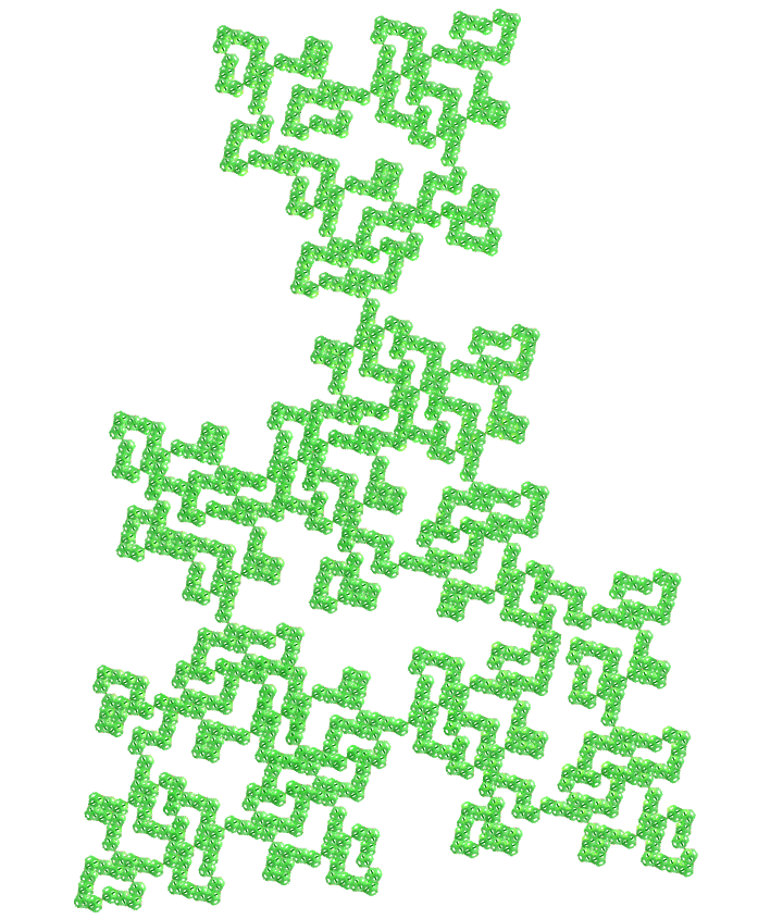 Regular map E.T. curve fractal