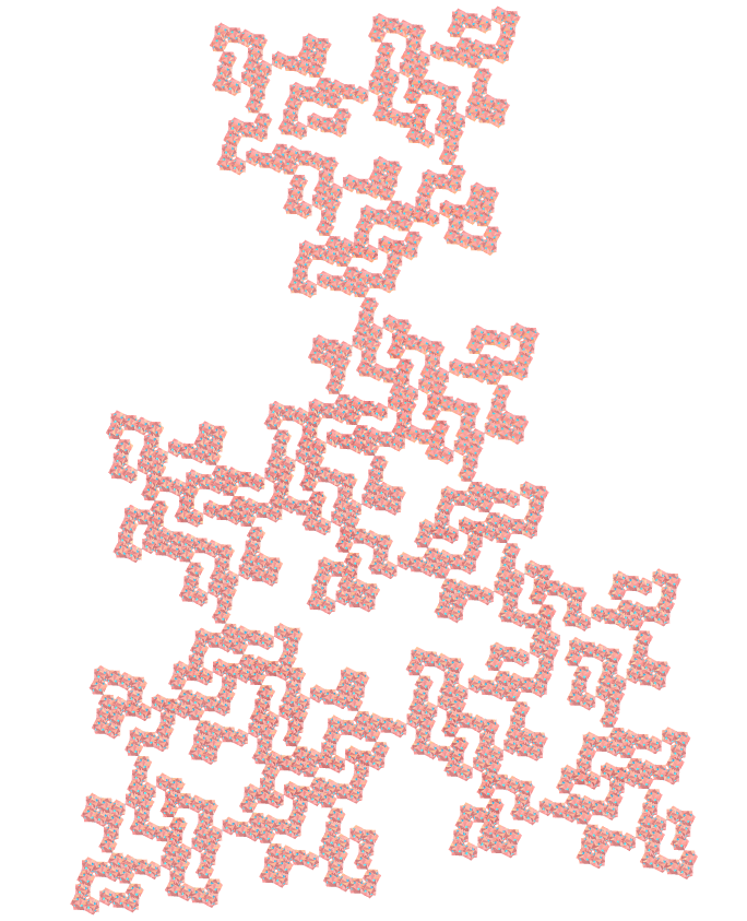 Regular map E.T. curve fractal