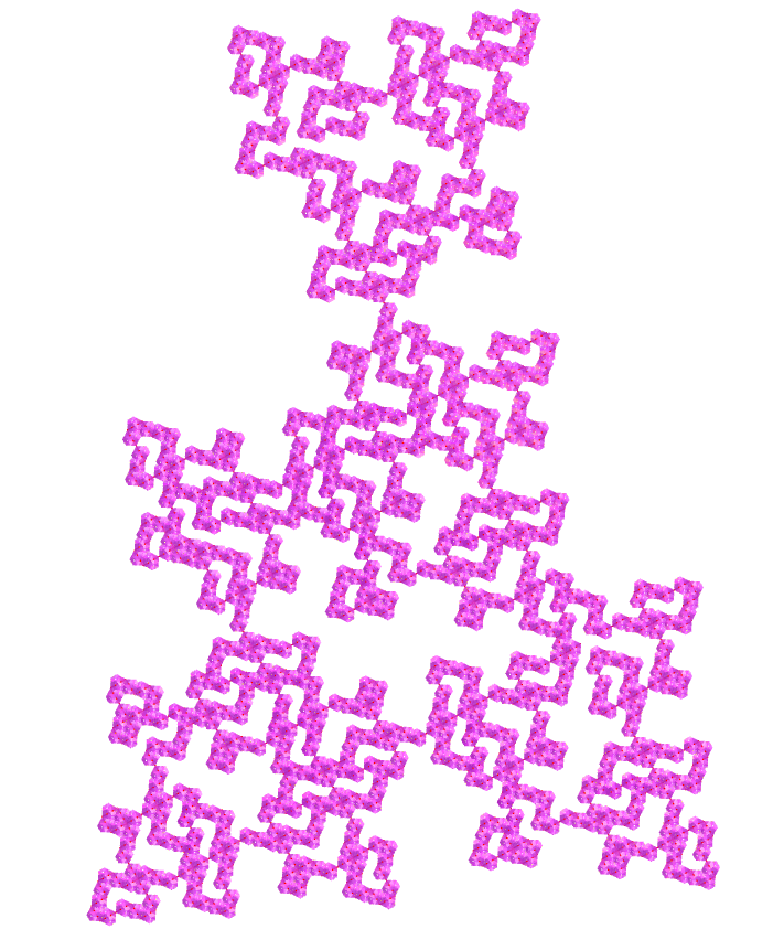 Regular map E.T. curve fractal