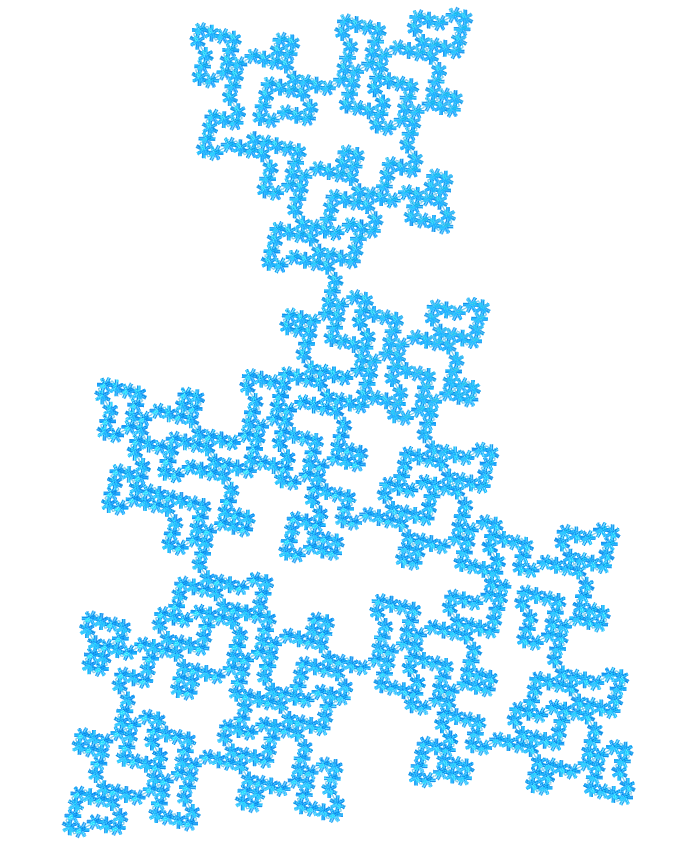Great dodecahemidodecacron E.T. curve fractal