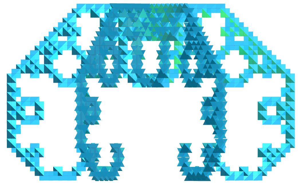 Tetrahedron Lévy curve fractal