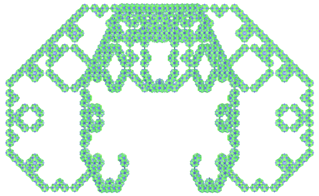Small Dodecahemicosahedron Lévy curve fractal