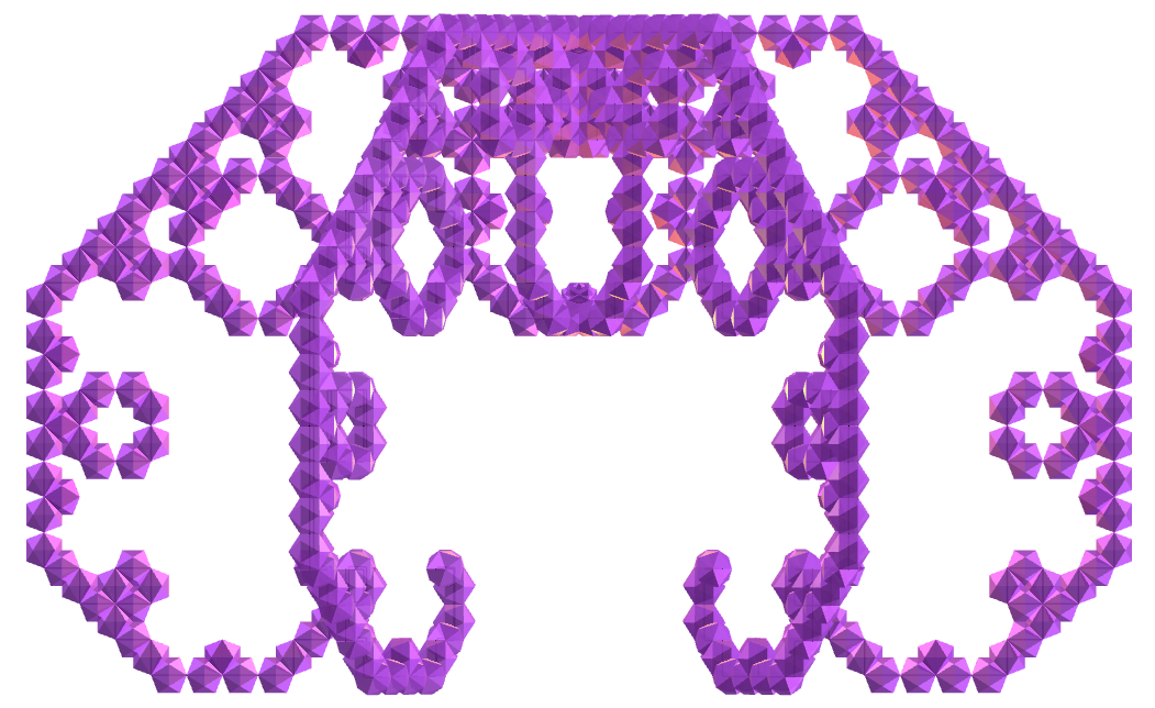icosahedron Lévy curve fractal