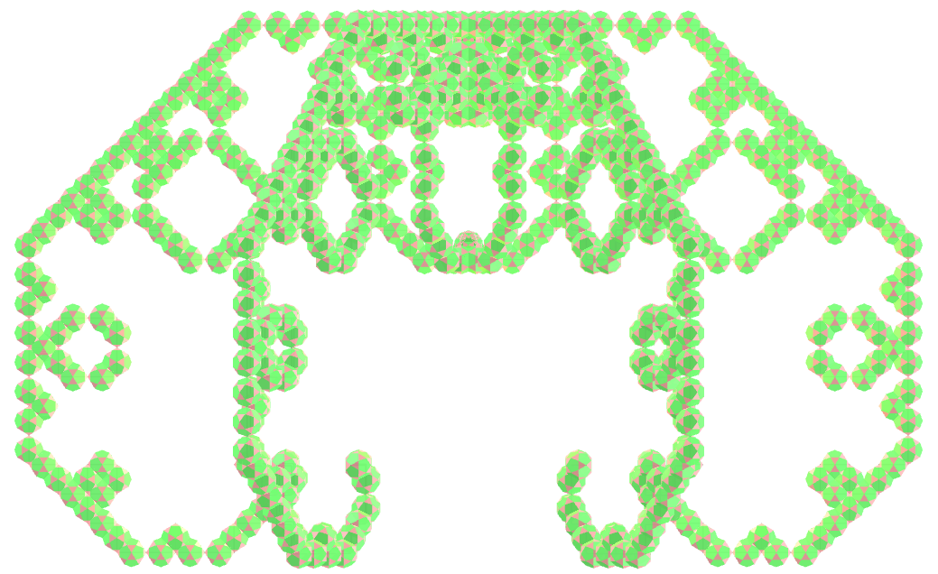 Icosidodecahedron Lévy curve fractal
