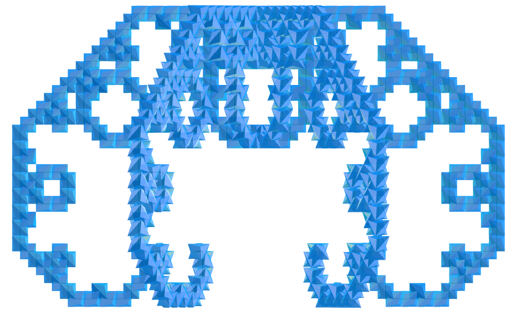Triakis tetrahedron Lévy curve fractal