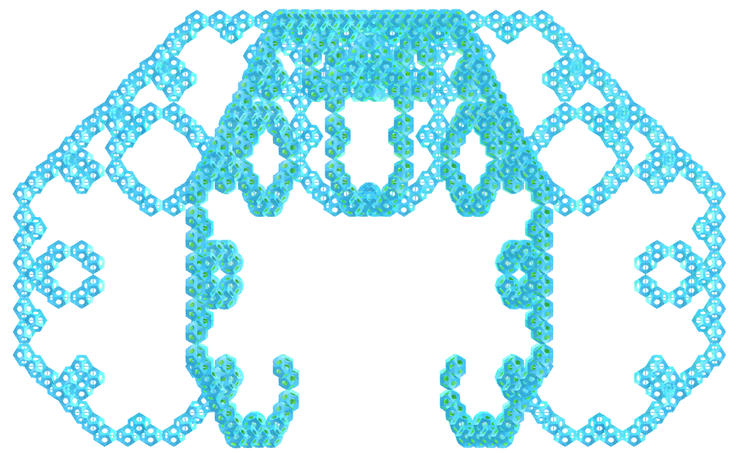 Regular map Lévy curve fractal