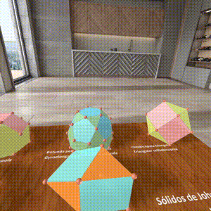 Immersive room of Johnson solids - part 1