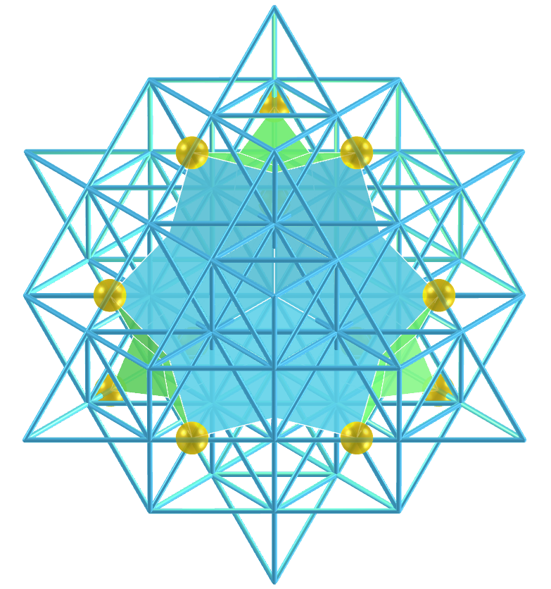 Grid of life - Truncated Tetrahedron kites