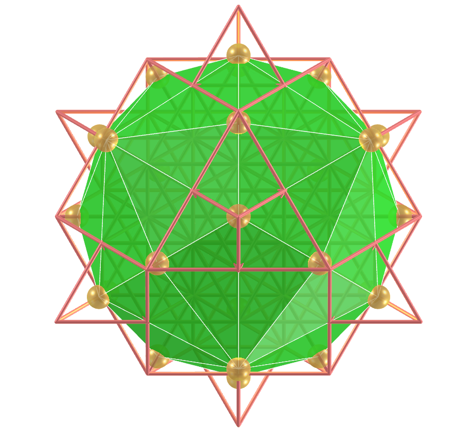 Grid of life - Disdyakis Dodecahedron