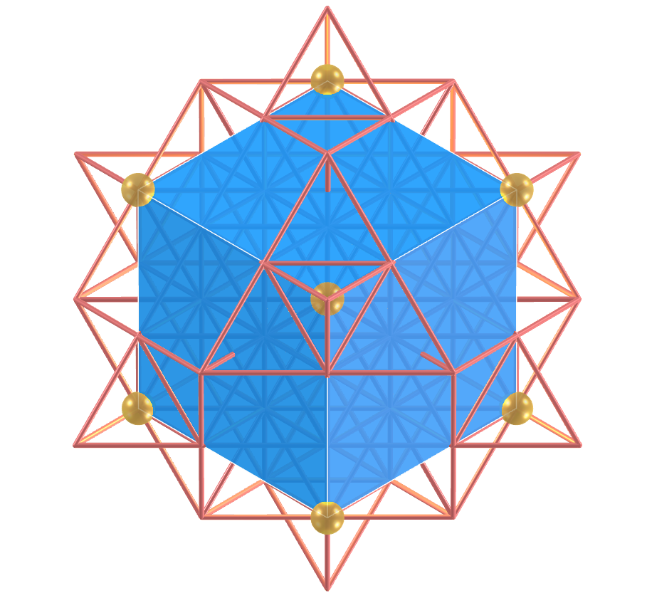 Grid of life - Rhombic Dodecahedron