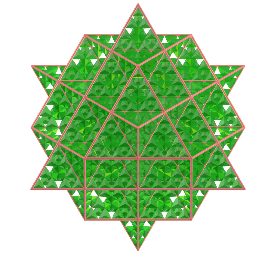 Grid of Life - Triakis Tetrahedron Fractal