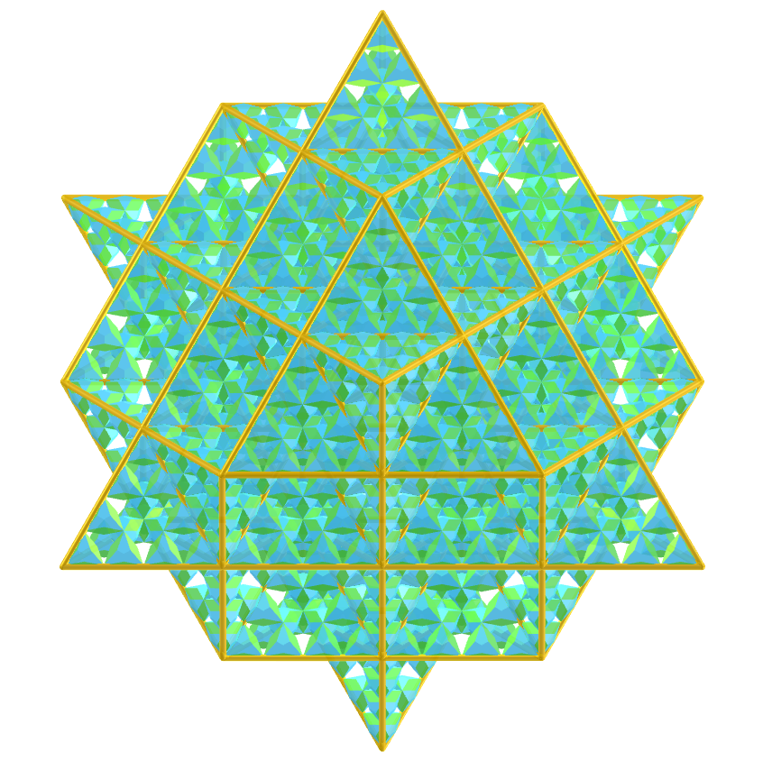 Grid of Life - Joined truncated tetrahedron fractal