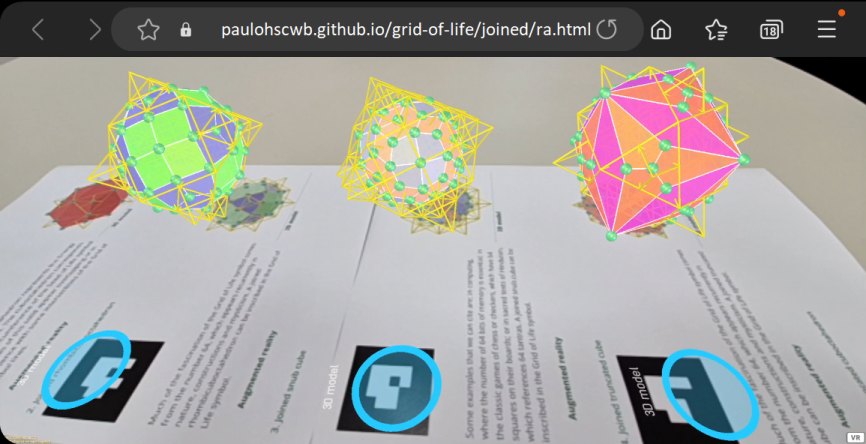 Augmented Reality to Grid of Life