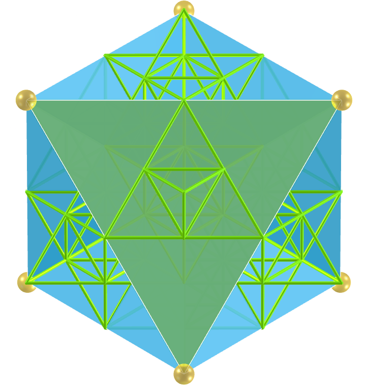 Grid of life - Tetrahemihexahedron