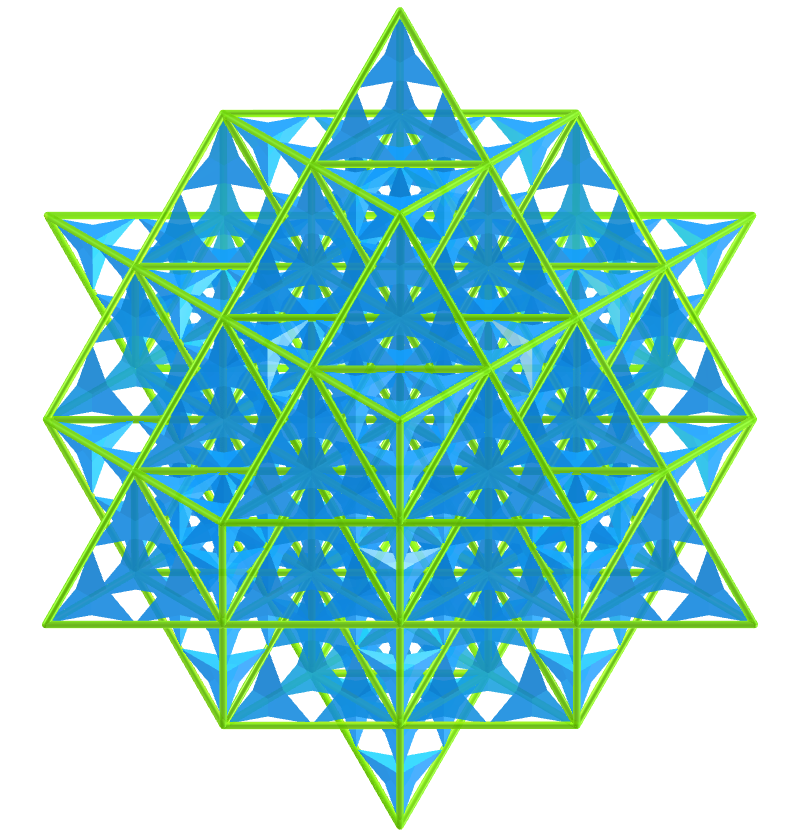 Grid of life - Trapezohedral tristetrahedron fractal
