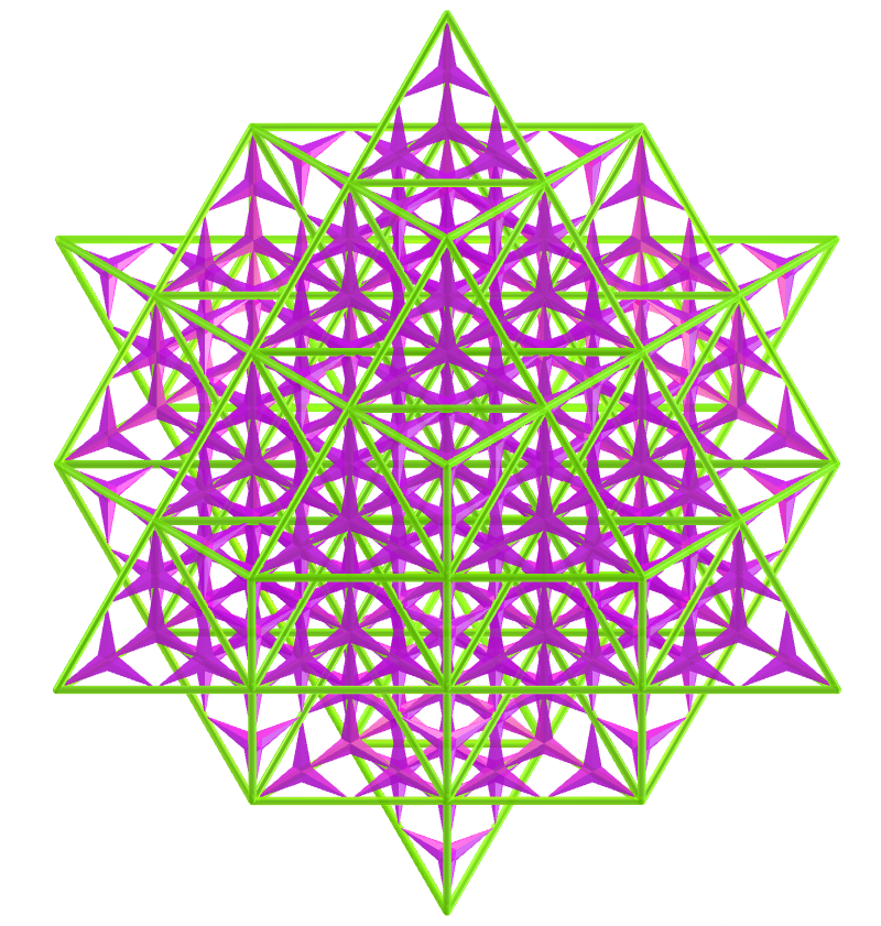 Grid of life - Hexakis tetrahedron fractal