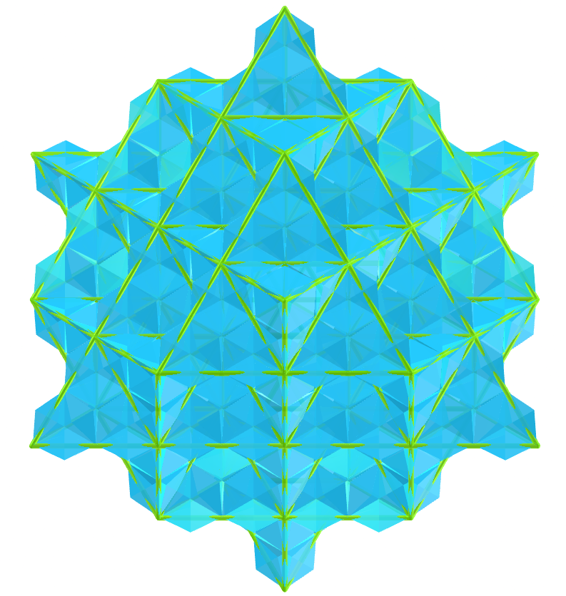 Grid of life - Möbius deltahedron fractal