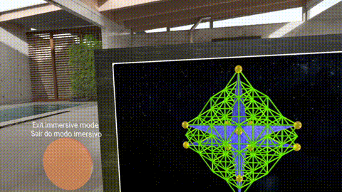 Grid of life - VR immersive room